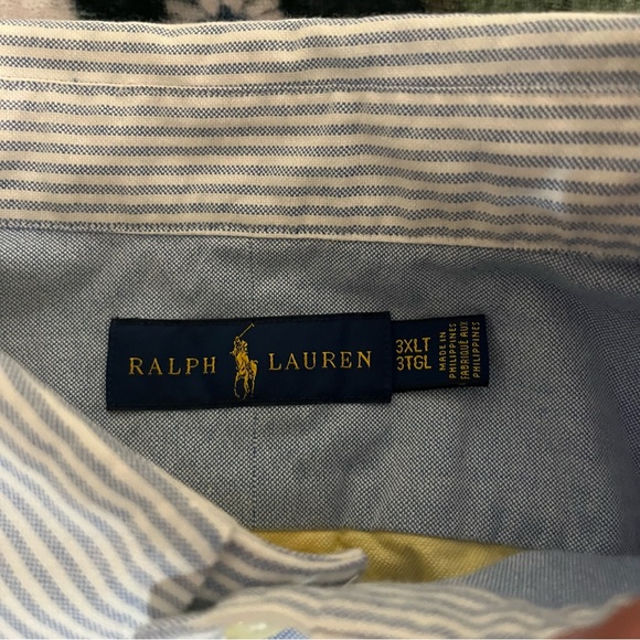 Ralph Lauren Mens Classic Multicolor Button Down Shirt- Size 3XLT Tall- NWT - Picture 3 of 8